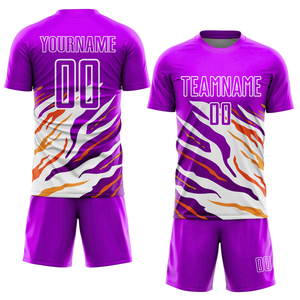 ชุดเสื้อทีมฟุตบอลสำหรับผู้ชายและผู้หญิงชุดเสื้อฟุตบอลแบบสั่งทำชุดเสื้อเจอร์ซีย์แห้งเร็วระบายอากาศได้ดี - Product Image 4