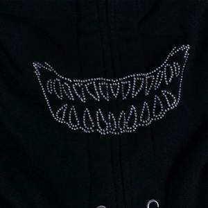 Sudadera con capucha de diamantes de imitación para hombre personalizada con cremallera completa Bling Sparkle Crystal Rhinestone transpirable Logo sudaderas con capucha de invierno para hombre - Product Image 5