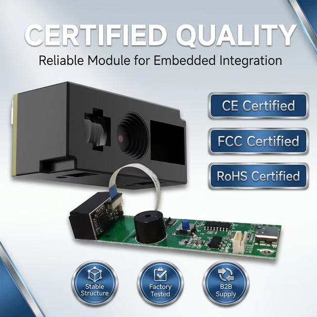 WCMI Best Seller 1D 2D QR Code Scanner Module Barcode Scanner Reader Ticket Validation Machine USB COM Interface