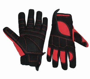 Gants de travail de mécanicien Offre Spéciale robustes en cuir de vachette renforcé en coton doux résistant à la chaleur TPR Injection Anti-Impact - Product Image 6