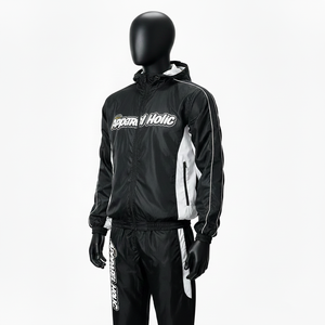 Custom Nylon Sweat Suit <b>Zip</b> <b>up</b> <b>Jacket</b> Pants Set Casual Lightweight Patchwork Nylon Mens Windbreaker Streetwear Tracksuit for Men - Product Image 2