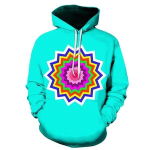 Nuevo bloque de color patrón geométrico Sudadera con capucha hombres señoras niños 3D impresión Casual moda calle sudaderas ropa ligera - Product Image 2