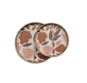 Plateau de service à thé en MDF de qualité supérieure avec impression émaillée pour les festivals et les mariages - Product Image 4