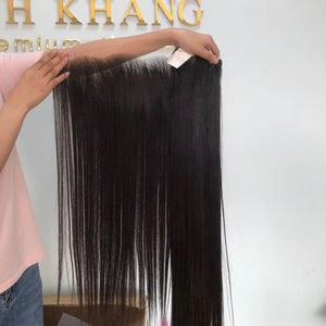 สำหรับชาวสวิสสำหรับผมสำหรับต่อผมแท้เวียดนามแบบมีผมตรงส่วนหน้าและปิดลูกไม้ - Product Image 3