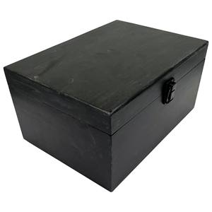 Black and <b>White</b> Wooden Box <b>Gifts</b> & Crafts Wooden Boxes Wall Signs - Product Image 6