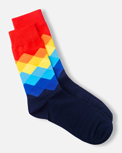 ถุงเท้ากันลื่นของผู้ชายออกแบบได้ตามต้องการลายเพชรสีจางสำหรับใช้ในชีวิตประจำวันและของขวัญวันหยุด - Product Image 3