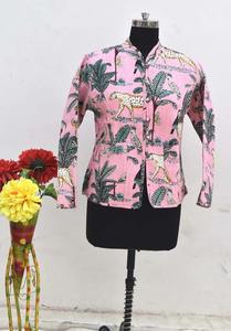 Vintage Kantha taille veste hiver saison porter Style à la mode Vintage taille Kantha vestes Kimonos caftans à la main matelassé manteau - Product Image 4