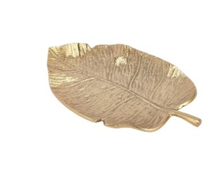 Plateau de service en métal à poids élevé Leaf Design Plateau de table bon marché Meilleure qualité fait à la main Classique Élégant Plateau de service en métal à feuilles - Product Image 5