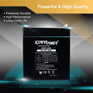 แบตเตอรี่แบบชาร์จไฟได้ BRANDNEW ExpertPower EXP1250-12V 5Ah สำหรับจักรยานไฟฟ้า/สกูตเตอร์ ฟลอริด้า สหรัฐอเมริกา - Product Image 3