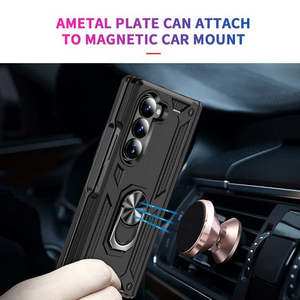 เคส Samsung Galaxy Z Fold6 พร้อมขาตั้งแบบวงแหวนพรีเมียมและแม่เหล็ก - Product Image 4