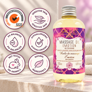 Aceite de Masaje Profesional Emotion 200ml, Aceite Corporal Nutritivo de Deslizamiento Suave para Spa, Salón de Masajes, Hidratante, Suave y Liso - Product Image 3