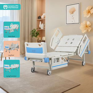 Letto Ospedaliero Manuale a 2 Manovelle, Letto Medico Regolabile con Tavolo Laterale <span class=keywords><strong>per</strong></span> Anziani e <span class=keywords><strong>Pazienti</strong></span>, Garanzia di 3 Anni - Product Image 2