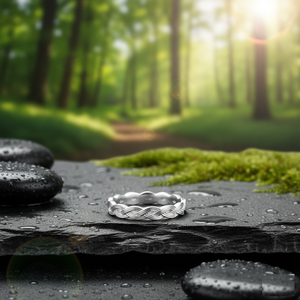 Anillo giratorio de estilo clásico de Plata de Ley 925 para mujer - Product Image 4