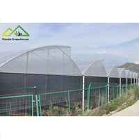 Meestverkochte grote zaagtandvormige multi-span PE poly kassen met hoog-efficiënt natuurlijk ventilatiesysteem voor tropische en subtropische gewassen