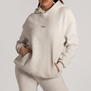 Ensemble de survêtement streetwear personnalisé OEM, sweat à capuche et pantalon de jogging, vêtements de détente d'hiver pour couple, pour homme et femme, 100% coton molleton - Product Image 5