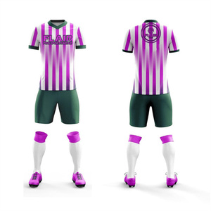 Best Quality Custom Design Breathable Comfort Soccer Jersey Uniform Sets OEM Service for Youth Men Players Automated Cutting - Product Image 6