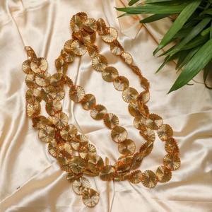 Colgantes de Gota dorados, cuerdas de flores de Gota para decoración de boda india, telón de fondo, guirnalda de Gotta Patti, colgantes de flores artificiales de Gota - Product Image 1