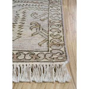 พรมขนสัตว์ถักมือสีน้ำตาลเบจวิสกายา สไตล์อัฟกัน ลายเหรียญแบบนามธรรม รูปทรงสี่เหลี่ยมผืนผ้า ขนาด 9x12 ฟุต สำหรับห้องนั่งเล่น ห้องโถง รุ่น EA-3106 - Product Image 4