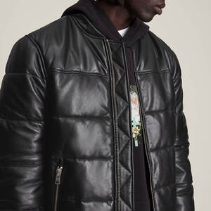 Chaqueta de Cuero Vacuno Genuino Hecha a Medida Más Vendida, Chaqueta de Invierno para Hombre con Precio de Descuento, Gruesa, Impermeable y Cortavientos - Product Image 6