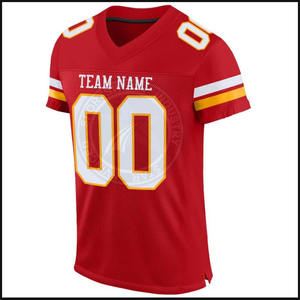 Camiseta de fútbol americano, venta al por mayor, personalizada, de alta calidad, precio de fábrica, camiseta de fútbol americano, servicio OEM - Product Image 6