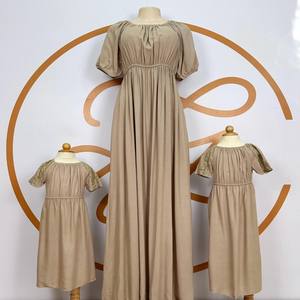 Madre hija vestidos casuales de calidad superior lujoso Floral Jalabiya patrones impresos digitales transpirable lavable - Product Image 1