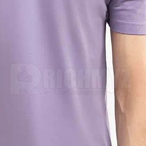 T-shirts pour hommes de couleur violette, simples et unis, vente en gros, service OEM, chemises sur mesure à vendre, faible MOQ, t-shirt unisexe à vendre - Product Image 4