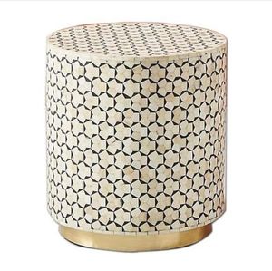 Taburete con incrustaciones de hueso de madreperla al mejor precio, diseño OEM, decoración hecha a mano personalizada, muebles para el hogar de fábrica de Vietnam directamente - Product Image 5