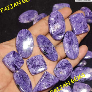 Charoite púrpura Alambre de piedras preciosas Piedras preciosas naturales Venta al por mayor Cabujones Lote Fabricación de joyas Colgante suelto Anillo Collar Fabricación de joyas - Product Image 1
