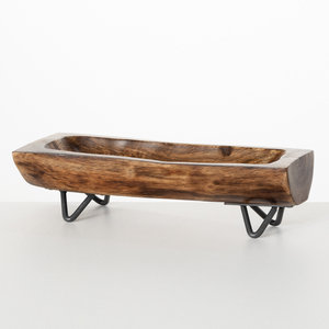 Handcrafted Mango Wood Bowl with Multicolored Enameled Finish Sustainable and Stylish for Party Desserts - Product Image 2
