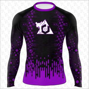 การป้องกันแสงแดดที่สะดวกสบายโลโก้ที่กําหนดเองที่มีความยืดหยุ่นและการออกแบบยามผื่นแห้งเร็วระบายอากาศกลางแจ้งยามผื่นแขนยาว - Product Image 1