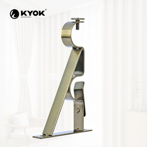 Soportes Metálicos para Cortinas KYOK en Forma de U, Diseño Moderno, Acabado Negro, Dorado, Plateado y Bronce - Product Image 2