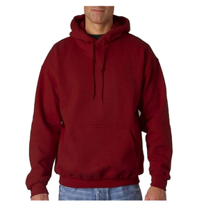 Sweats à capuche pour hommes en tissu molletonné polyester/coton délavé à l'acide, motif uni, col à capuche - Product Image 3