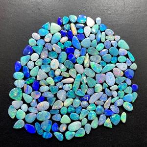 Opal australiano Doublet Cabochon Multi-Fire Natural Doublet Gemstone Fabricación de joyas Piedras preciosas sueltas Todos Los tamaños disponibles - Product Image 4