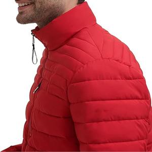 Chaqueta de Plumón para Hombre para Invierno, Ligera, Brillante, de Tela de Lana Transpirable, con Capucha y Cuello Alto - Product Image 4