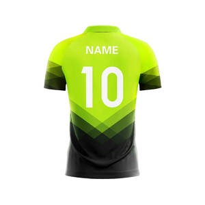 Ensemble de maillots de football unisexe de haute qualité, uniformes de football en polyester de couleur personnalisée avec impression du nom, respirant et élégant - Product Image 3