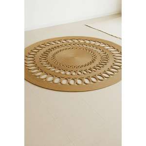 Tapis en jute de haute qualité, tapis en jute tressé à la main, tapis rond classique en jute, tapis d'exportation pour une utilisation en intérieur et en extérieur - Product Image 1
