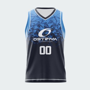 Camiseta de Baloncesto Personalizada con Nombre de Equipo, MOQ Bajo, Camiseta de Baloncesto de Verano sin Mangas, Sublimada, Unisex - Product Image 2
