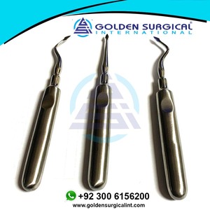 Elevador Dental de Acero Inoxidable, 3 Piezas, Elevador de Dientes, Clareador, Mango Hexagonal Curvo, Instrumento Quirúrgico para Dentistas - Product Image 5