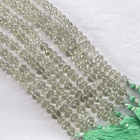 Perles de pierres précieuses en améthyste verte naturelle facettées en rondelles de 4 mm, 6 mm, 8 mm, 10 mm, pour colliers et bracelets en pierre véritable, Alibaba