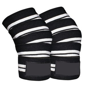 Customized Logo Gym Weight <b>Lifting</b> Knee <b>Straps</b> High Elastic Sports Knee Bandage Compression Wraps Weightlifting <b>Strap</b> - Product Image 1