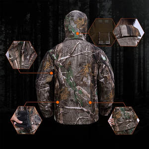 Chaqueta Táctica de Combate para Entrenamiento al Aire Libre, Impermeable, Cortavientos, Transpirable, de Tres Capas, con Camuflaje de Pana - Product Image 5