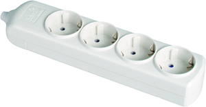 Multipresa bianca 3680W 4 prese senza fili 250V 16A (Solera 8004) - Product Image 1