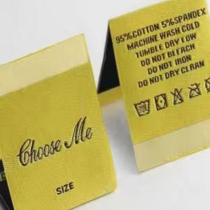 Étiquettes de vêtements tissées personnalisées professionnelles, étiquettes de tissu pour vêtements, nouveaux designs tendance - Product Image 6