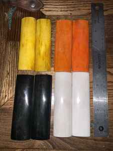 Poignées de couteau en corne de buffle noire naturelle à 100 % de qualité supérieure avec plaque de frappe blanche de qualité supérieure - Product Image 4