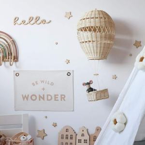 Décor de vacances de Noël ballons à air chaud en rotin suspendus ballon en osier meilleur prix d'usine - Product Image 6