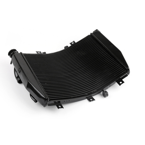 Enfriador de radiador negro de aluminio para <span class=keywords><strong>Kawasaki</strong></span> <span class=keywords><strong>Ninja</strong></span> <span class=keywords><strong>ZX10R</strong></span> ZX 10R 2004-2005 - Product Image 2