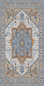 พรมตุรกีคุณภาพสูง ผลิตด้วยเครื่องจักร ผ้าโพลีเอสเตอร์ทอแบบแบน ขายดีที่สุด เป็นมิตรกับสัตว์เลี้ยง ซักได้ ใช้ได้ทั้งภายในและภายนอกบ้าน - Product Image 2