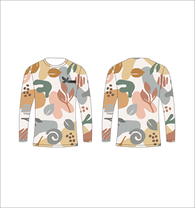 Ferocious <b>Long</b> <b>Sleeve</b> T Shirt Abstract Floral Print Crew Neck Quick Dry <b>Men</b> s Casual Knitted <b>Top</b> Wholesale OEM Custom - Product Image 1