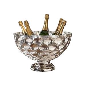 Dernier seau à glace en aluminium grande taille Vente à chaud Seau à glace refroidisseur Nickel brillant Champagne Refroidisseur et produits de bar en vente - Product Image 4