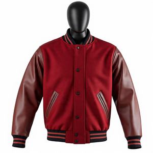 เสื้อแจ็กเก็ตทีมมหาวิทยาลัยแขนยาวปักลายสำหรับผู้หญิงเสื้อโค้ทเสื้อแจ็กเก็ตแบบวินเทจสำหรับฤดูหนาวงานตามสั่ง - Product Image 5